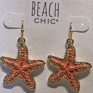 Gold Starfish Earrings